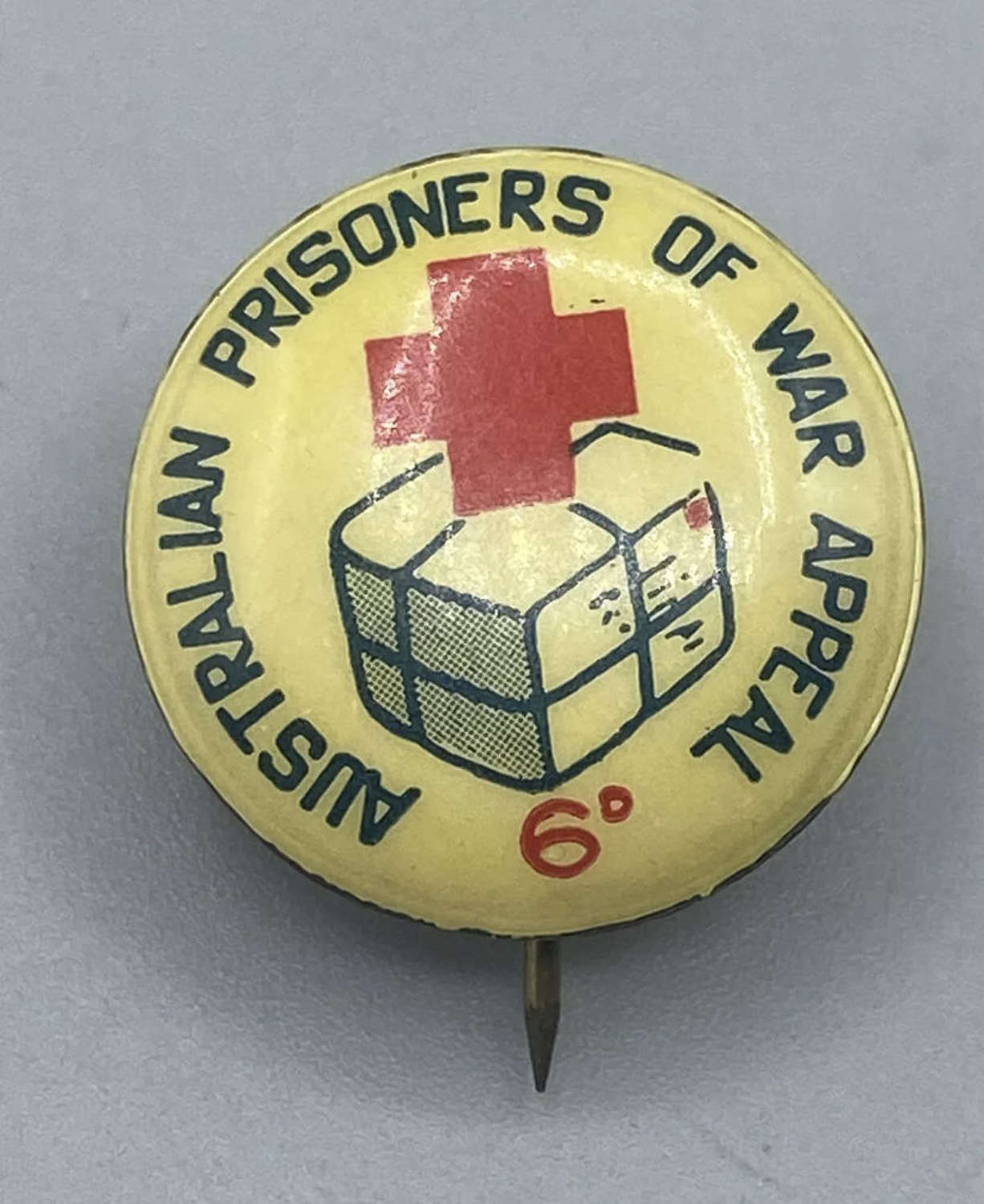 WW2 Australian Prisoners Of War Appeal Red Cross Donation Parcel Badge