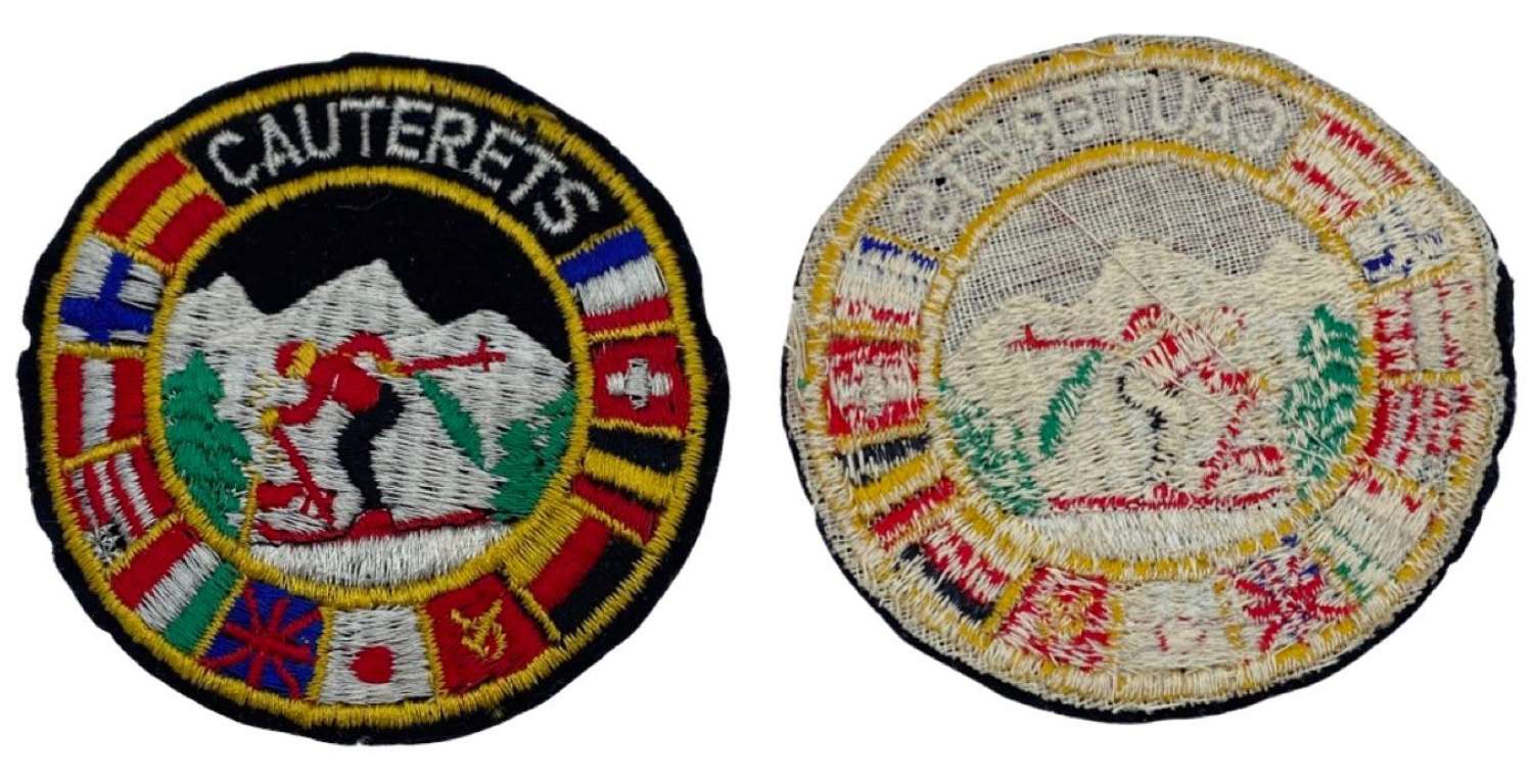 1955–1991 Cauterets, France Winter Olympics skiing Embroidery Patch