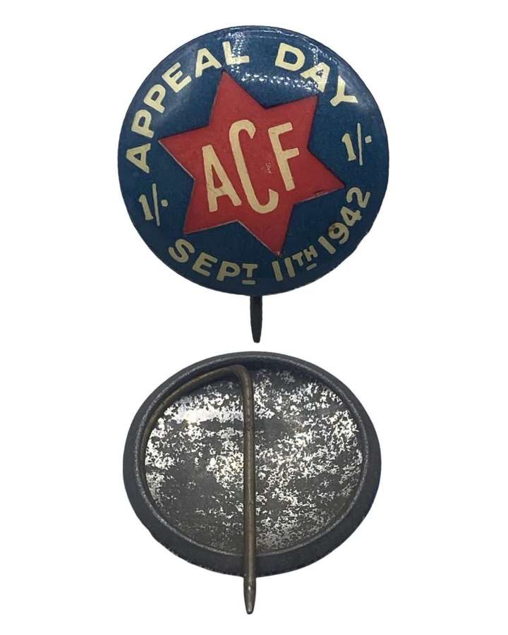 WW2 Australian Comfort Fund ACF Appeal Day September 11th 1942 Badge