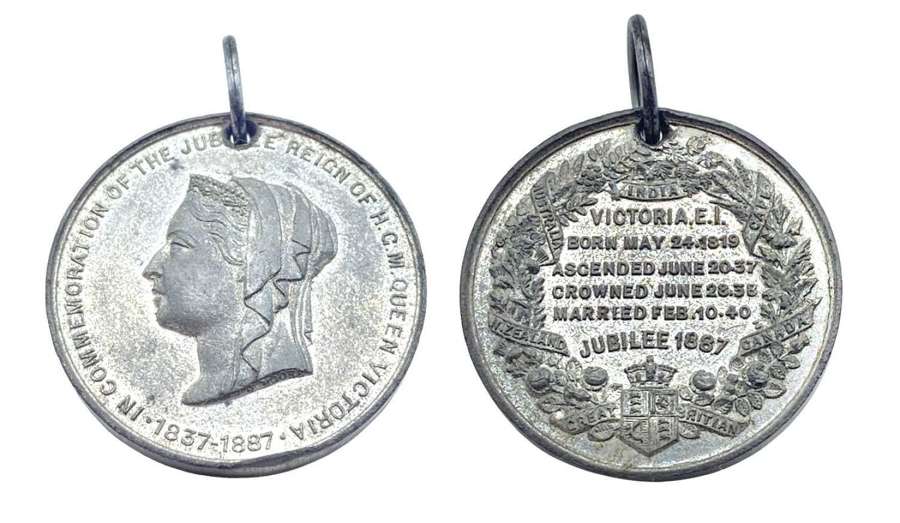 Commemoration Medal Jubilee Reign Of HGM Queen Victoria  1837-1887