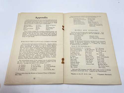 British Union Of Fascists Private Trader & Co-Operator Publication