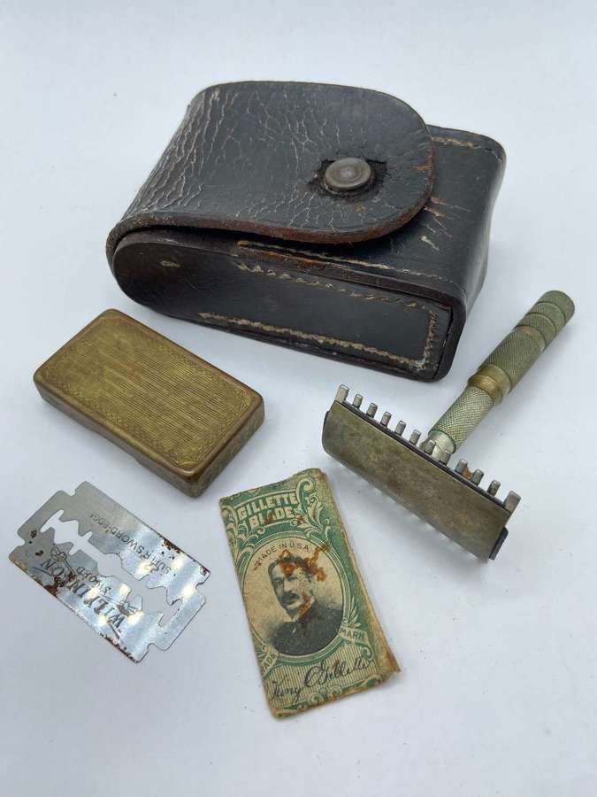 WW1 British / United States Army Private Purchase Officers Shaving Kit