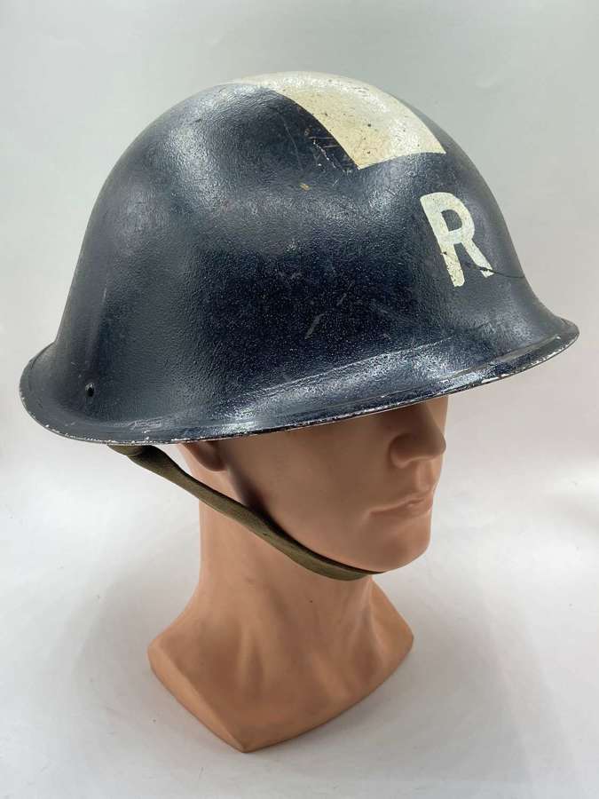 Rare Early Post WW2 Civil Defence Corps MKIII Rescue Unit Helmet 1952