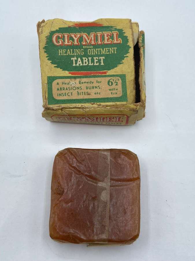 WW2 British Home Front Pharmaceutical Glymiel Healing Ointment Tablet