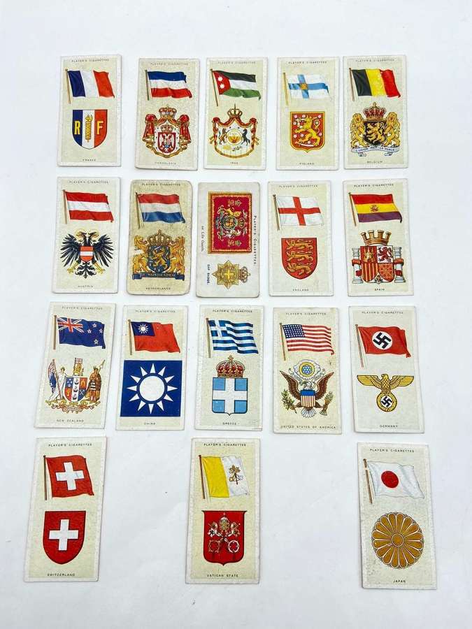 WW2 National Flags & Arms John Player & Sons Cigarette Cards