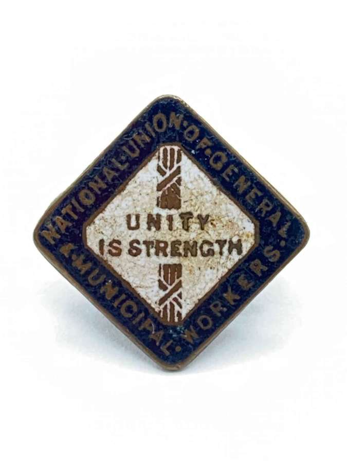 Rare 1926 British-Fascists BUF General Strike NUGMW Enamel Badge