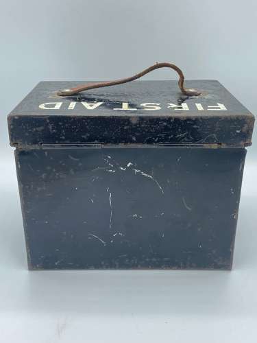 Vintage HMP Her Majesties Prison 1962 Military Crow Foot First Aid Tin