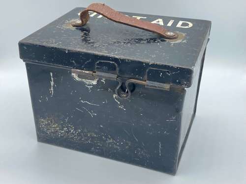 Vintage HMP Her Majesties Prison 1962 Military Crow Foot First Aid Tin
