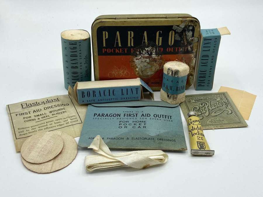 WW2 London, Midland & Scottish Railway Complete Paragon First Aid Kit