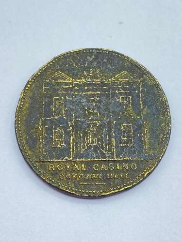 Rare Antique Manchester, Royal Casino, Promenade Concert Hall Token