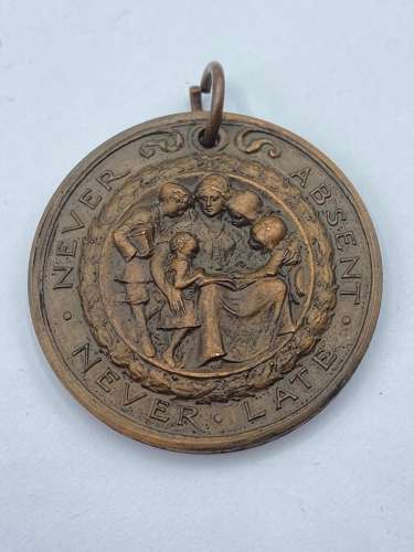 Berkshire Education Committee 'Never Absent, Never Late Medal Engraved