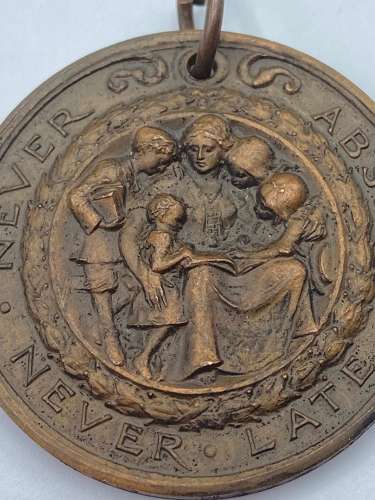 Berkshire Education Committee 'Never Absent, Never Late Medal Engraved