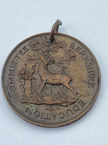 Berkshire Education Committee 'Never Absent, Never Late Medal Engraved