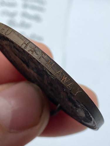 Berkshire Education Committee 'Never Absent, Never Late Medal Engraved