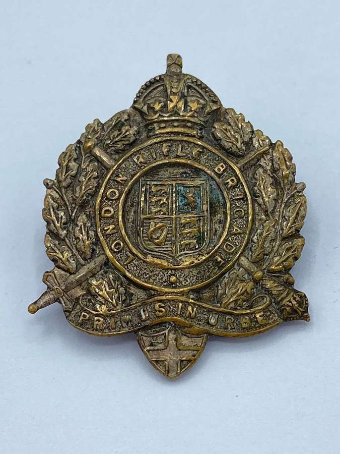 WW1 British London Rifles Brigade Silver Plated Sweethearts Brooch