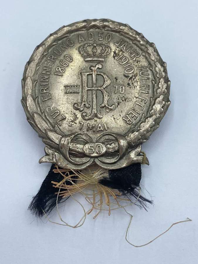 WW1 1860-1910 German Commemorative 50th Year Jubilee Anniversary Medal