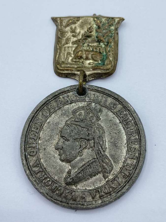 Antique Laying Foundation Stone 1891 Derbyshire Royal Infirmary Medal