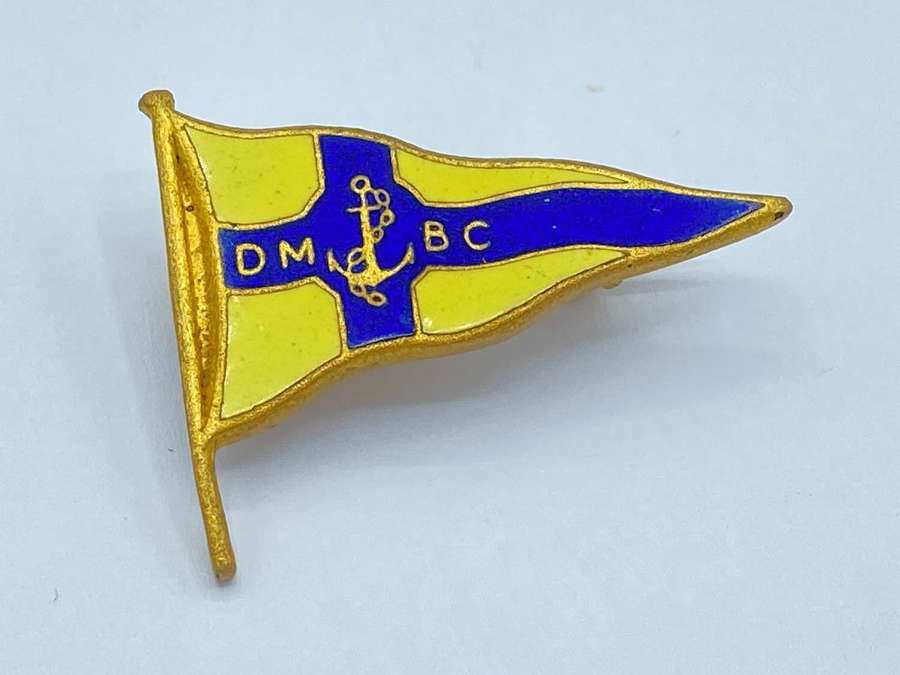 WW2 British 1938 Derby Motor Boat Club Enamel, Gilded Membership Badge