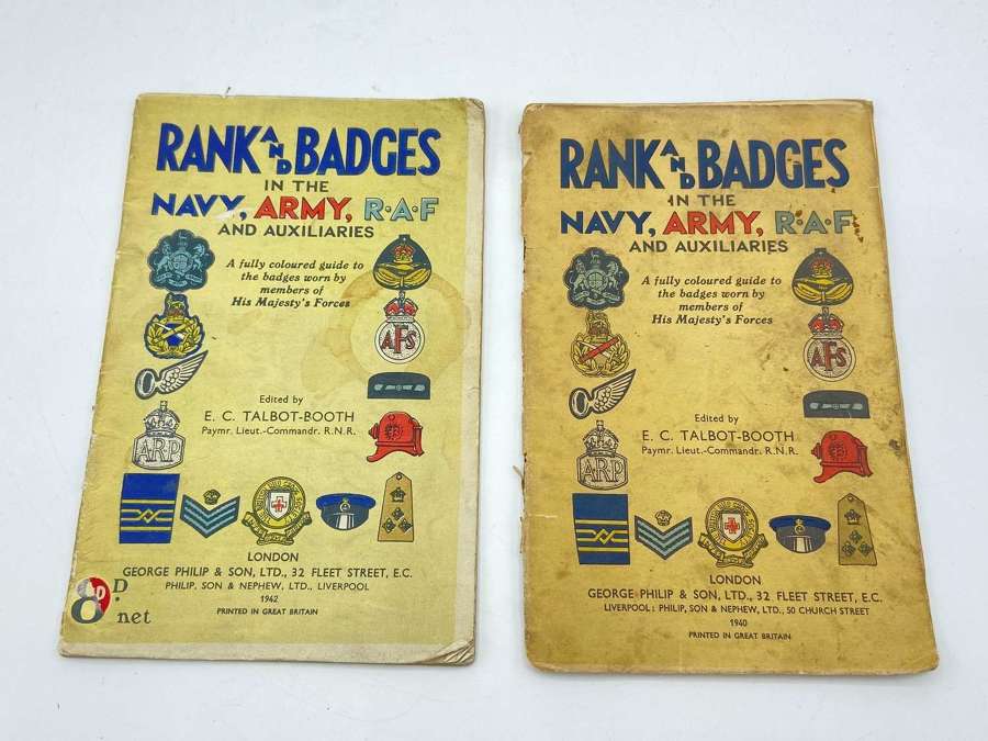 WW2 1940-42 Editions Rank, Badges In The Navy, Army, Raf & Auxiliaries