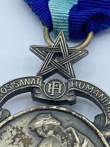 Vintage Masonic Hospital Aegros Sanat Humanitas Freemason Patron Medal
