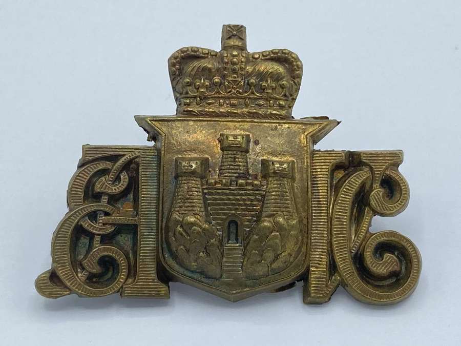 Antique 1st City of Edinburgh Artillery Volunteers Victorian Cap Badge