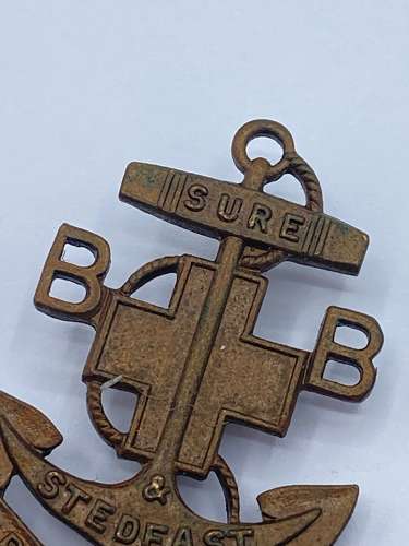 Pair Of WW2 British Boys Brigade Voluntary Uniformed Youth Badges