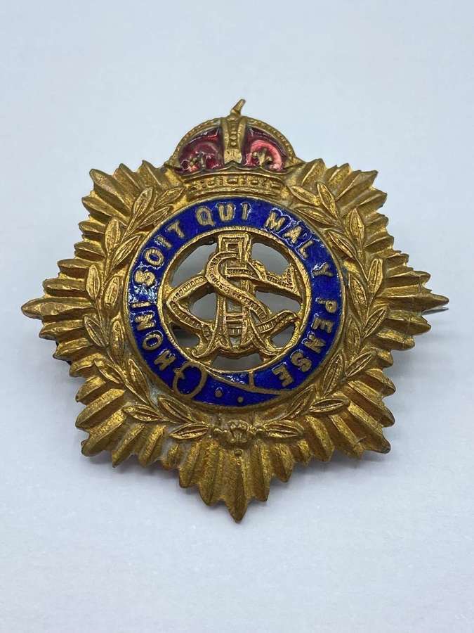 WW1 British Army Service Corps (A.S.C.) Enamelled Sweetheart Brooch
