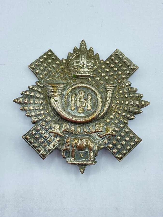 WW1 Period Highland Light Infantry HLI Scottish Regiment Cap Badge