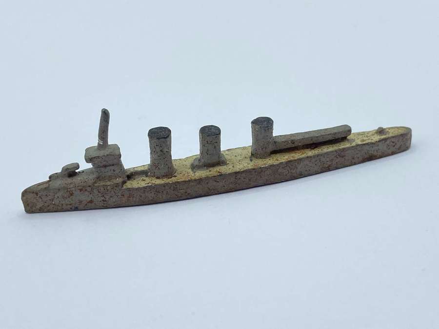 WW2 Royal Navy Miniature Lead Hand Painted Battleship Figure