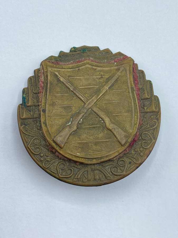 WW1/ WW2 Bronze Czechoslovakian Infantry Marksmanship Badge By MSS