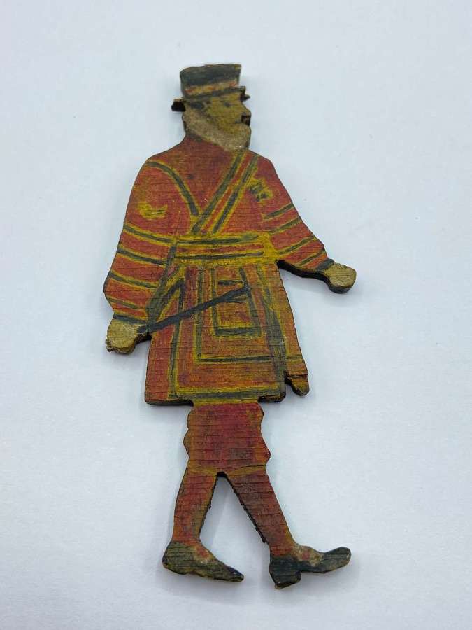 WW1 Period Hand Carved & Painted Tower Of London Beefeater Figure
