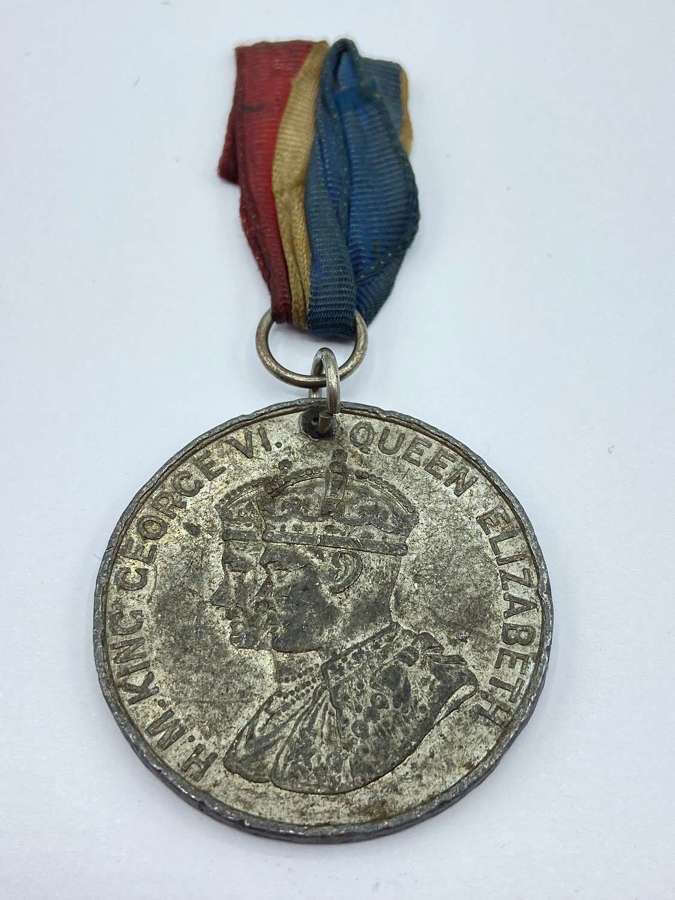1937 Coronation Of King George Vi & Queen Liz Westminster Abbey Medal