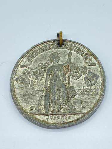 Antique King Edward VII & Queen Alexandra 1902 Coronation Medal