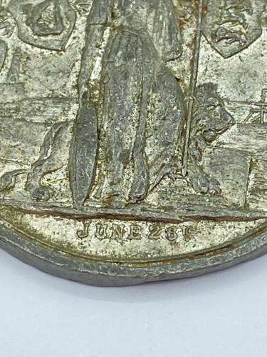Antique King Edward VII & Queen Alexandra 1902 Coronation Medal