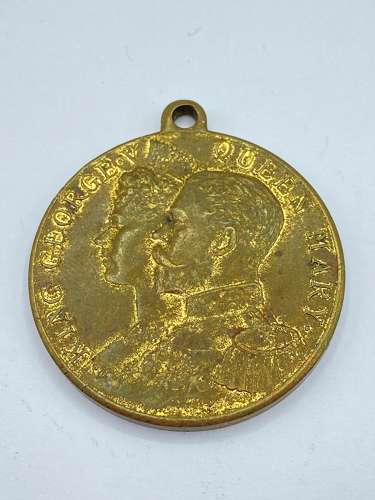 Antique King George V & Queen Mary Coronation 1911 Medal By Cocoa