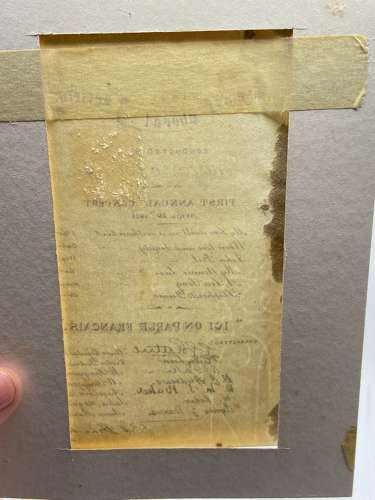 Antique 1921 St Martins Choral Society Water Colour Signed Programme