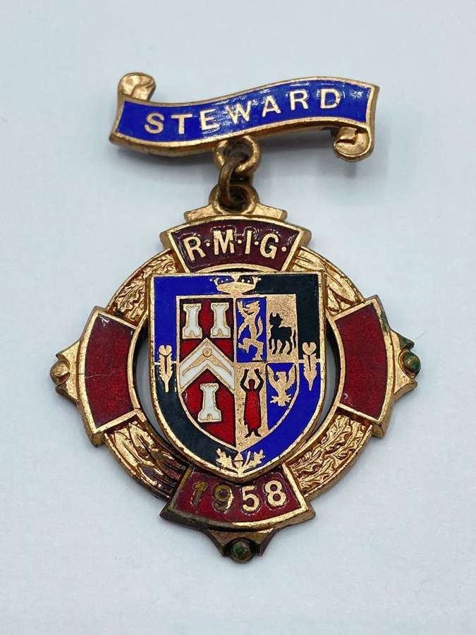 Vintage RMIG Royal Masonic Institution for Girls 1958 Stewards Medal