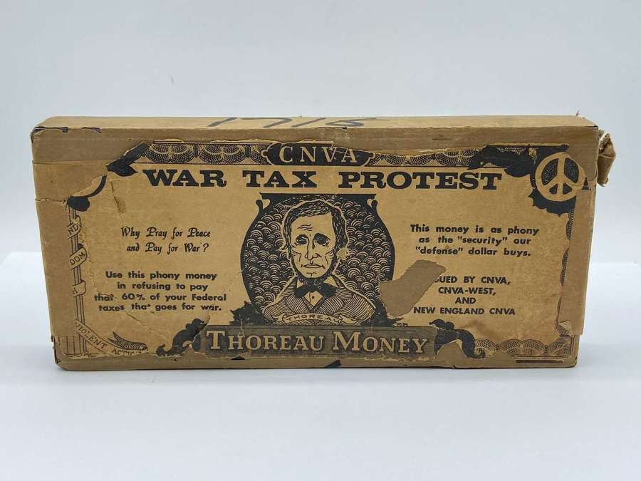 Rare Vietnam War US Anti War Tax Protest Shopfront Display Piece