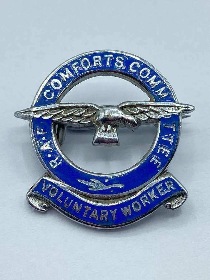 WW2 Royal Air Force RAF Comforts Committee Volunteer War Worker Badge