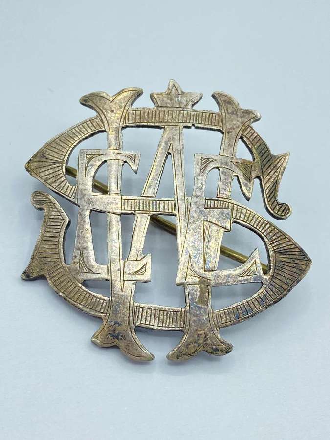Victorian Silver Tested Livery Family Cypher SWEE Brooch By Vaughton