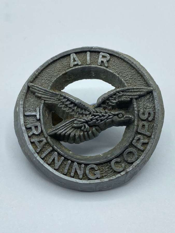 WW2 Economy Plastic Air Training Corps Cap Badge