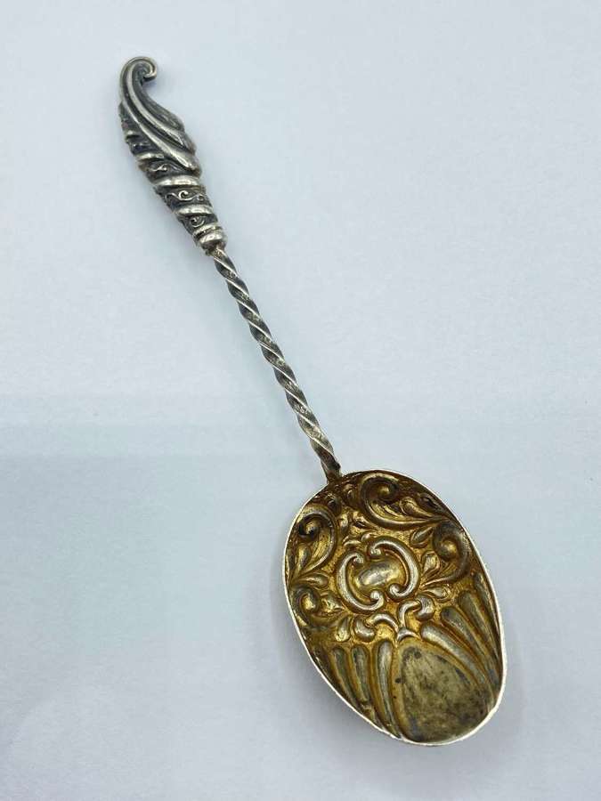 Antique Silver 1907 Decorative Spoon By S Blanckensee & Son Ltd