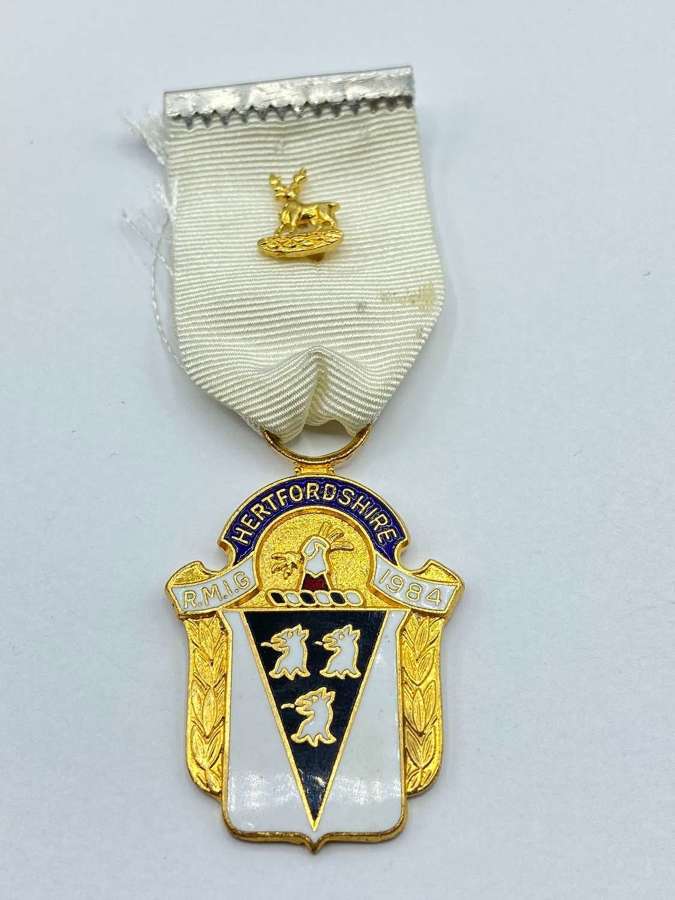 Vintage Royal Masonic Institution For Girls 1984 Hertfordshire Medal