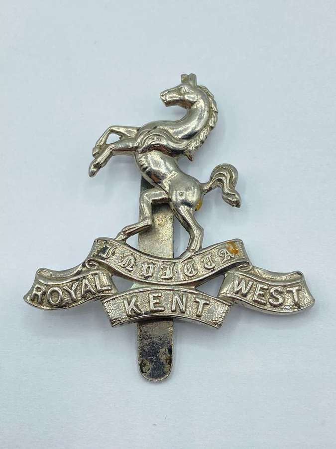 WW1/WW2 Royal West Kent Regiment Slider Cap Badge