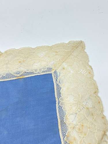WW1 Silk & Lace Royal Corps Of Signals Sweethearts Handkerchief