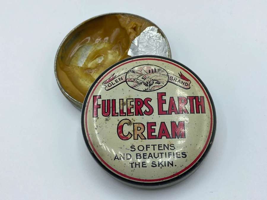 WW2 British Home Front Pharmaceutical Fullers Earth Cream Tin