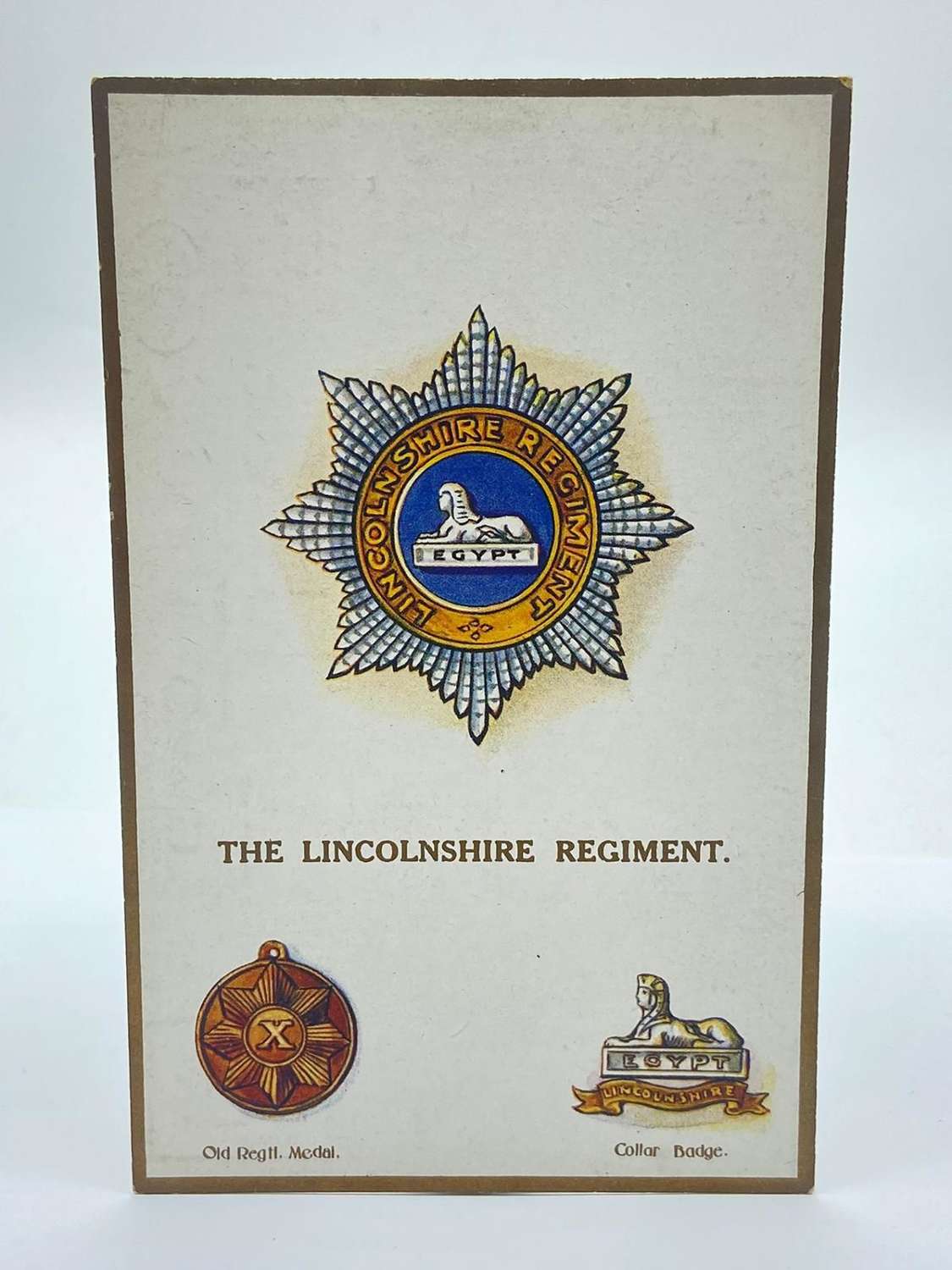 WW1 The Lincolnshire Regiment Regimental Postcard By Gale & Polden Ltd