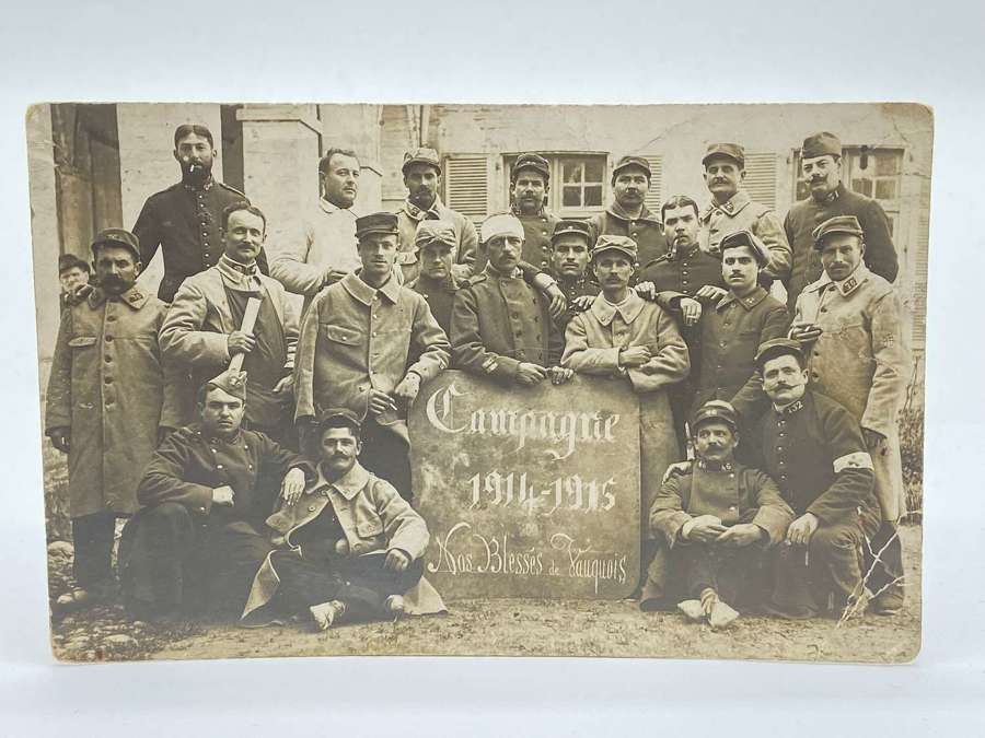 WW1 French Wounded Soldiers Of Battle Of Vauquois 1914-1915 Photograph