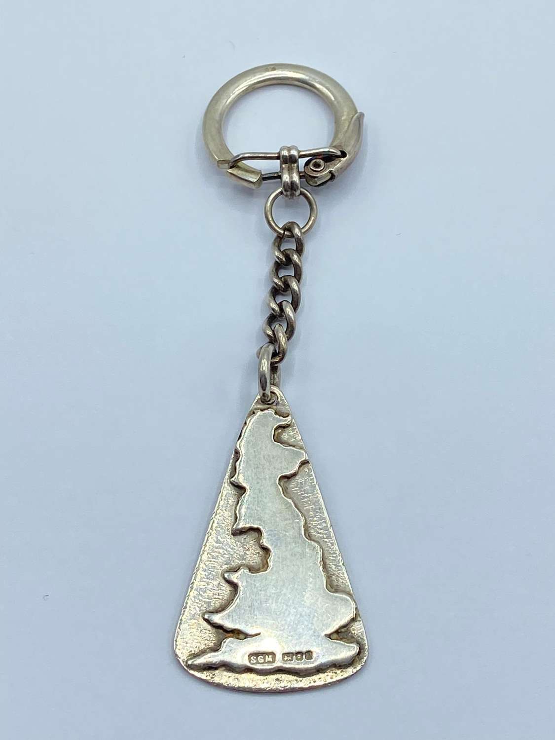 Vintage Silver Hallmarked Great Britain Keyring By Sylvia Grace Murphy