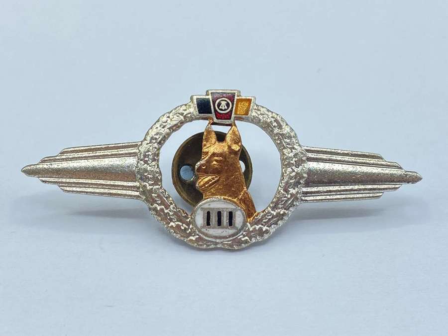 Post WW2 East German NVA Dog Handler Class III Award/ Badge